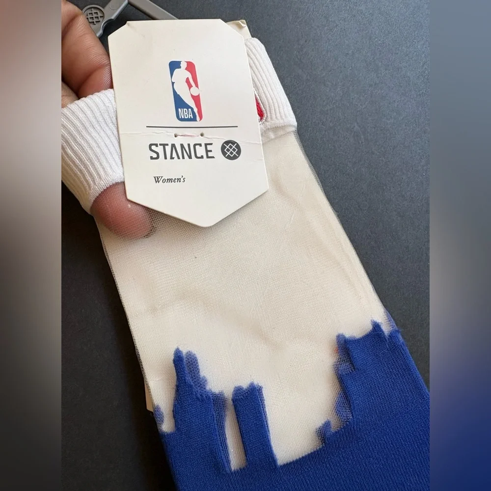 Stance Blue and Orange Knicks Crew Socks - Picture 4 of 7